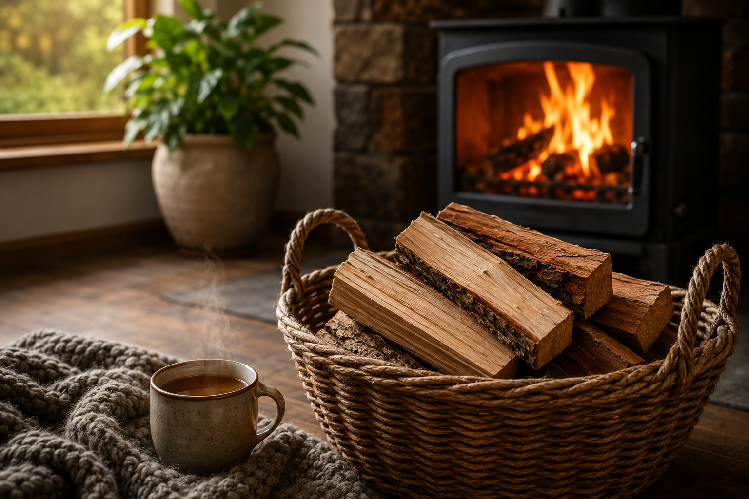 Quality firewood in Melbourne by a wood heater